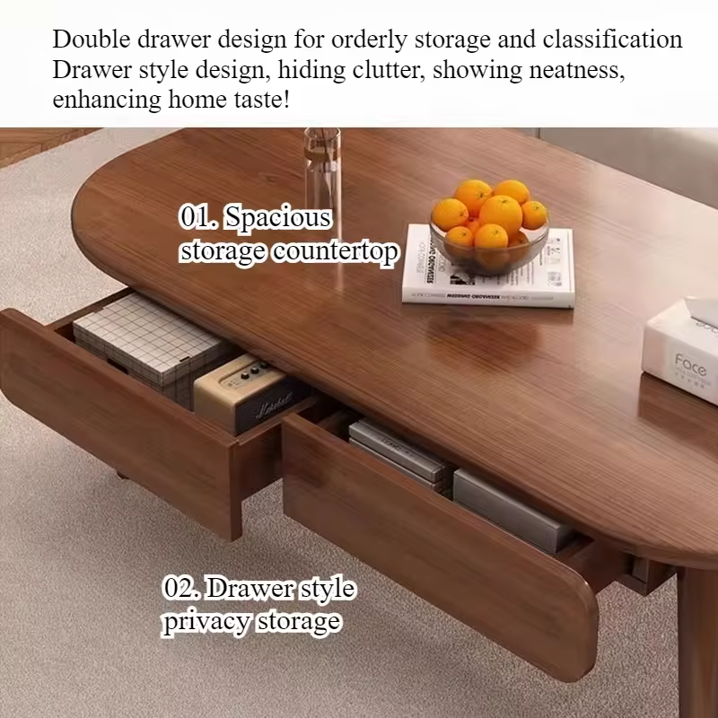 New simple solid wood core sofa coffee table coffee table living room household small apartment modern simple small table