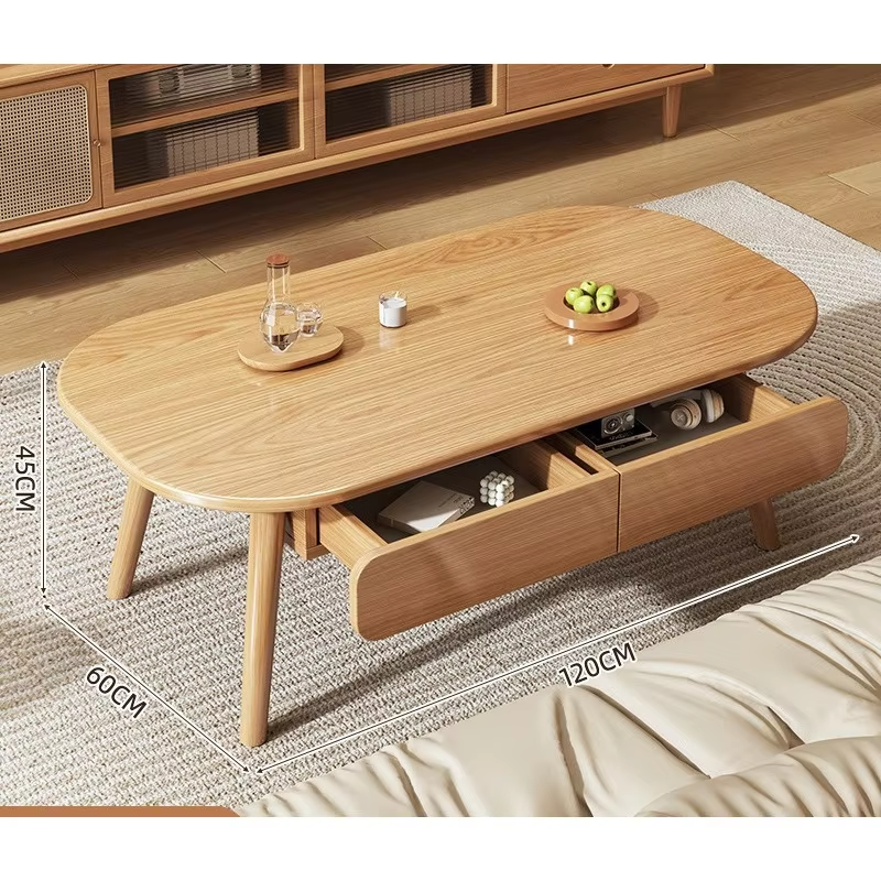 New simple solid wood core sofa coffee table coffee table living room household small apartment modern simple small table