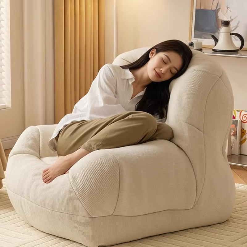 Lounge Luxury Shipping Bean Bag Sofas Living Room Adults Bean Bag Sofas Round Cushioned Puffs De Quarto Rattan Furniture