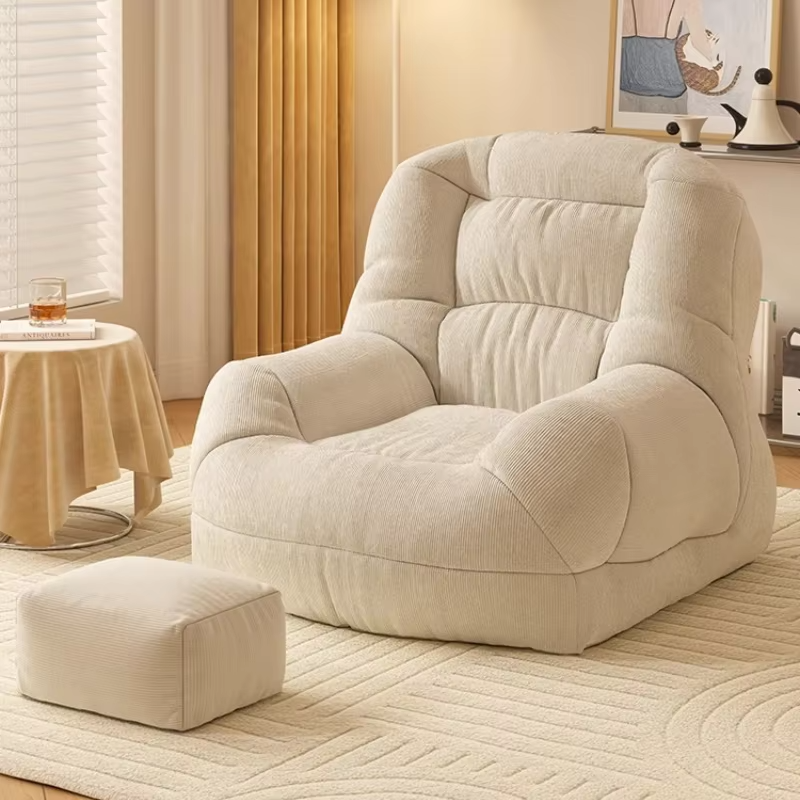 Lounge Luxury Shipping Bean Bag Sofas Living Room Adults Bean Bag Sofas Round Cushioned Puffs De Quarto Rattan Furniture