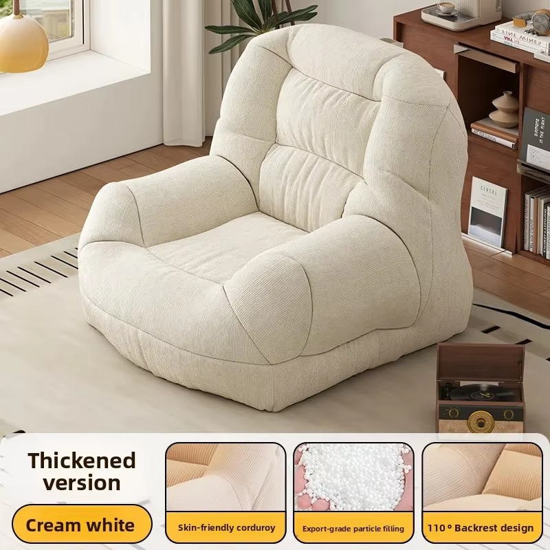 Lounge Luxury Shipping Bean Bag Sofas Living Room Adults Bean Bag Sofas Round Cushioned Puffs De Quarto Rattan Furniture