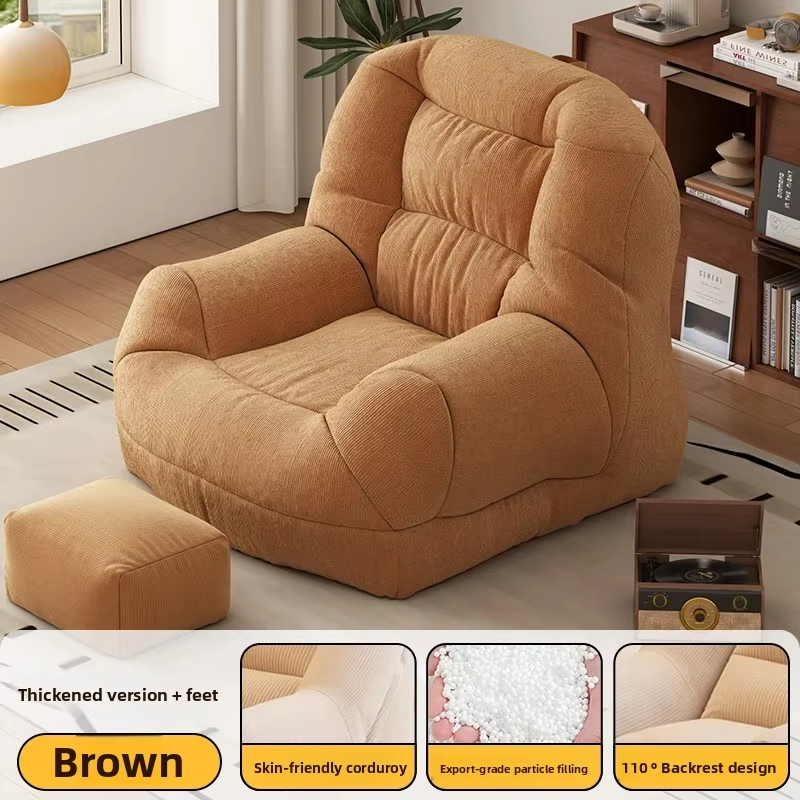 Lounge Luxury Shipping Bean Bag Sofas Living Room Adults Bean Bag Sofas Round Cushioned Puffs De Quarto Rattan Furniture