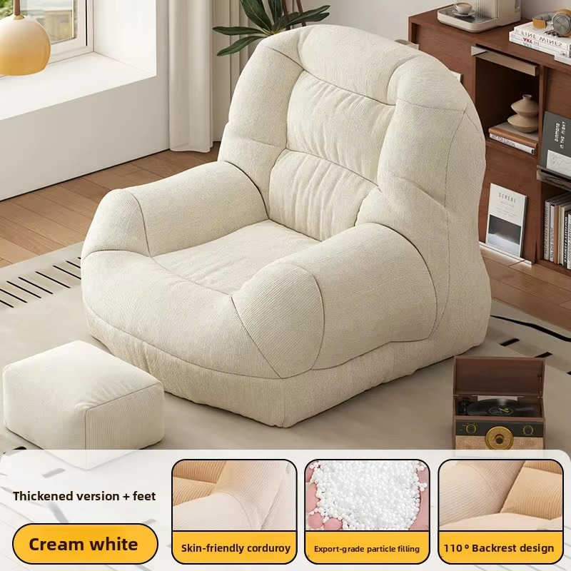 Lounge Luxury Shipping Bean Bag Sofas Living Room Adults Bean Bag Sofas Round Cushioned Puffs De Quarto Rattan Furniture