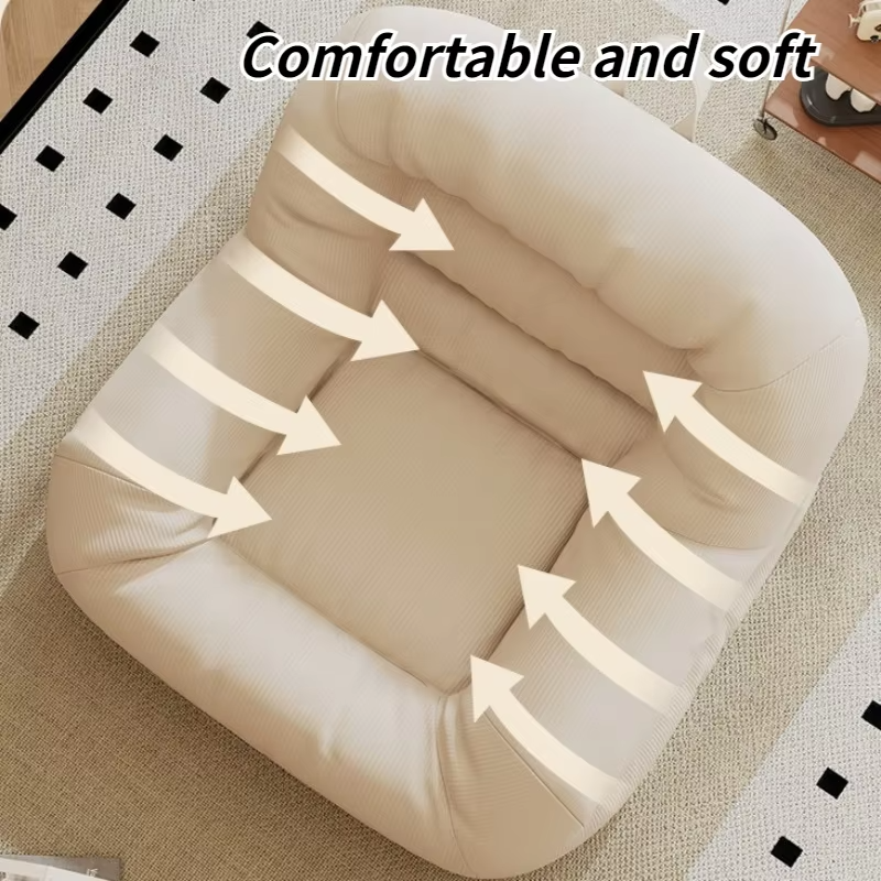 Lazy Bean Bag Sofas Portable Comfortable Small Sofa Relaxing Balcony Living Room Single Sofas Can Lie or Sleep Beanbag Chairs