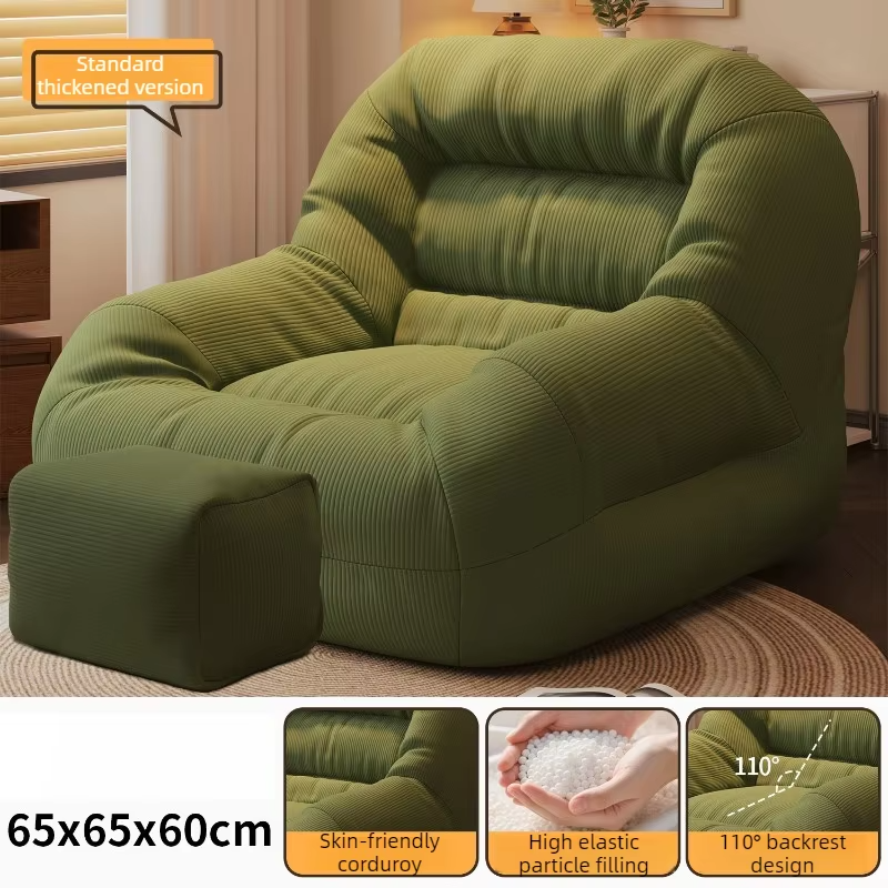 Lazy Bean Bag Sofas Portable Comfortable Small Sofa Relaxing Balcony Living Room Single Sofas Can Lie or Sleep Beanbag Chairs