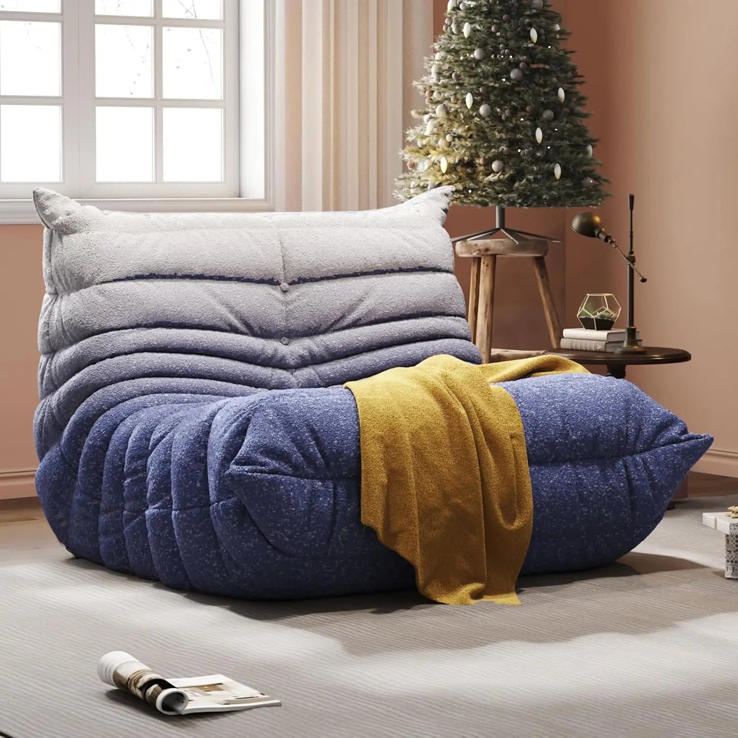 Adults Bean Bag Togo Comfy Lazy Floor Sofa Green 1 Seater, Customized