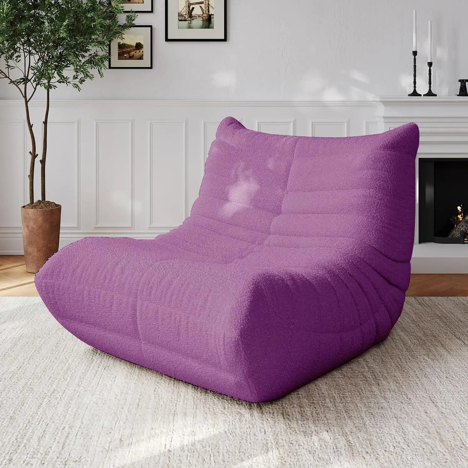 Adults Bean Bag Togo Comfy Lazy Floor Sofa Green 1 Seater, Customized
