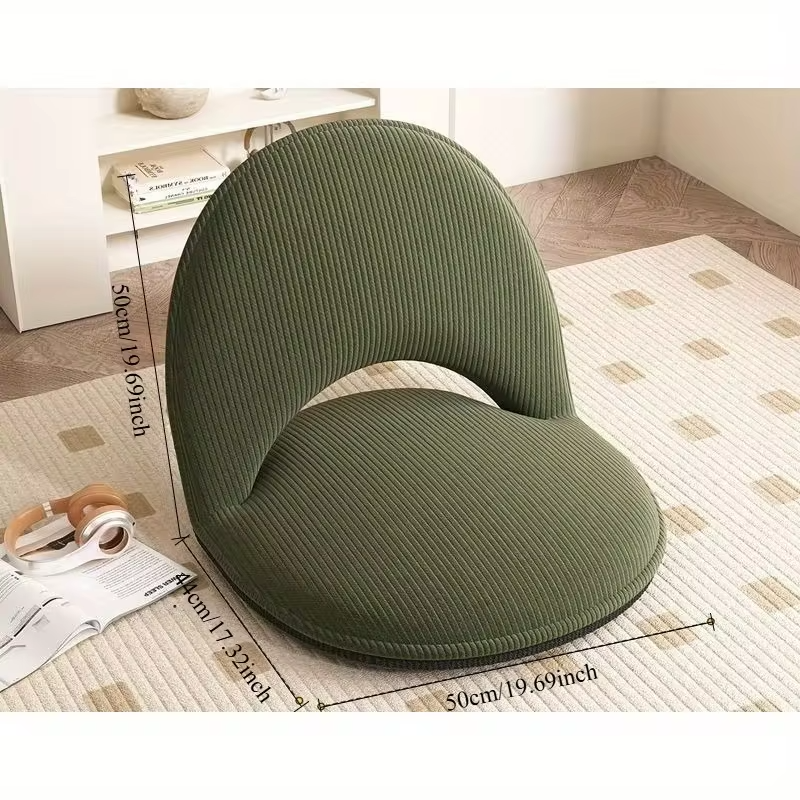 Foldable Backrest Tatami Lounger for Sitting & Sleeping, Small Space Bed for Bay Window Guest, Convertible Floor Cushion Chair