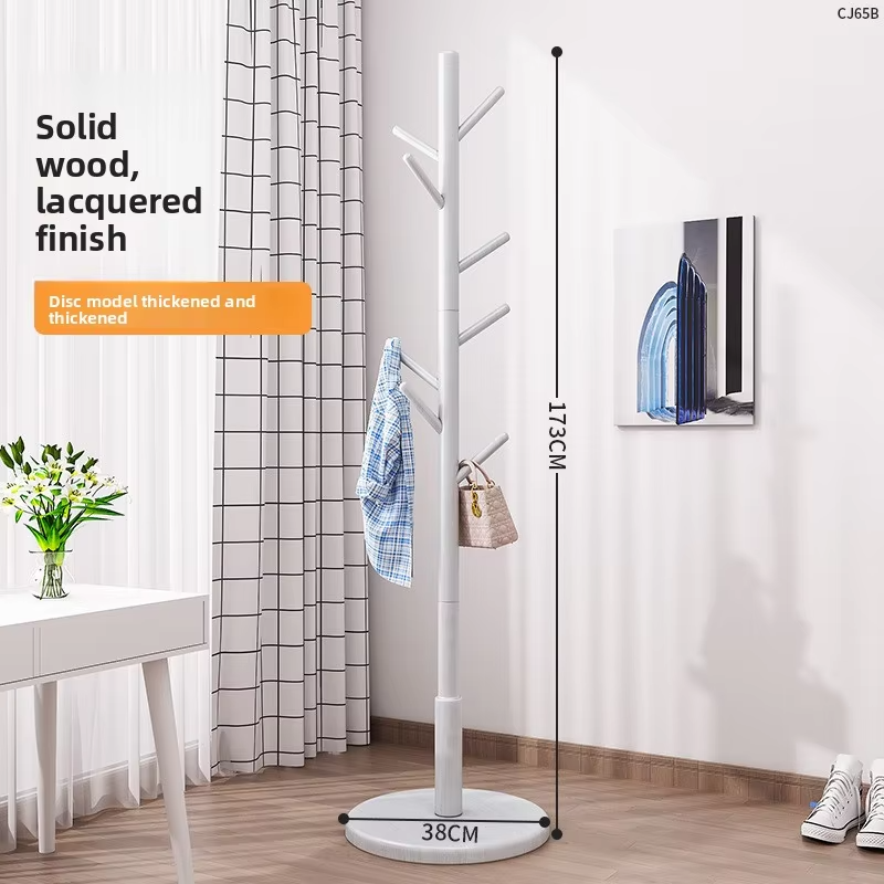 Solid Wood Freestanding Coat Rack Bedroom Home Office Winter Wardrobe Hanger Clothes Stand Coat Rack Stand Clothing Racks