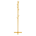 Gold Metal Coat Rack Tree-Shaped Vertical 7 Rod Floor Standing Hanger Storage Rack Coat Hat Scarf Holder for Bedroom Entrance
