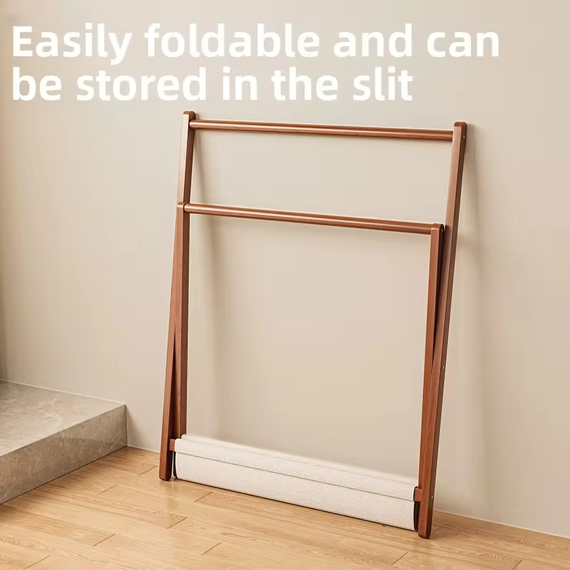 Folding Hanger Floor-to-ceiling Vertical Bedside Clothes Sorting Storage Rack Household Bedroom Simple Storage Coat Rack