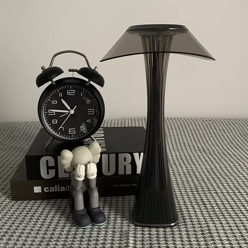 WWPPU Petite Waist LED Table Lamp Stepless Dimming Touch Control USB Rechargeable Desk Light Modern Bedside Coffee Bar Lamp