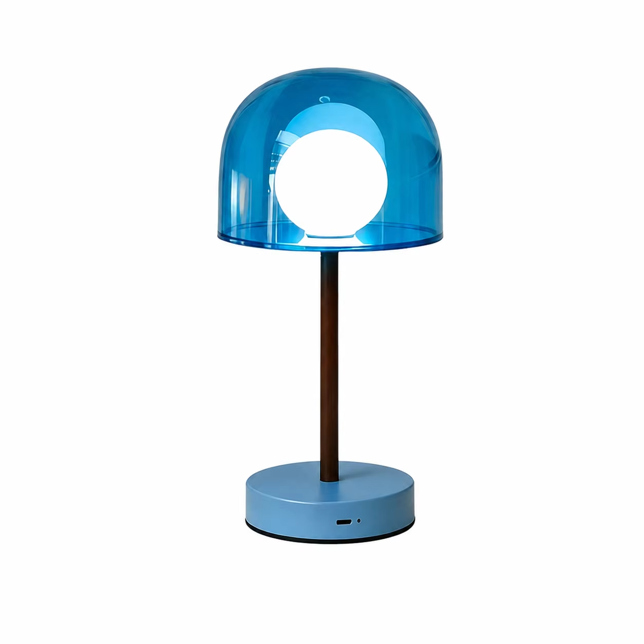 WWPPU Mushroom LED Table Lamp Touch Control Stepless Dimming 3 Colors Cordless Rechargeable Bedside Desk Ambient Night Light