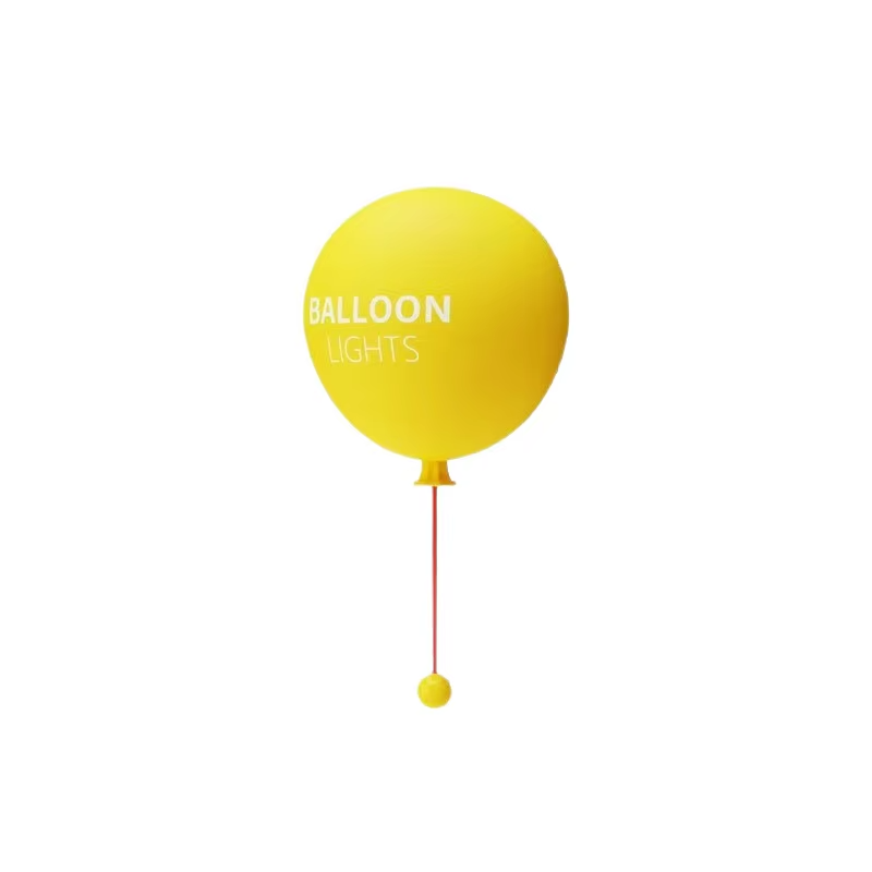 WWPPU Balloon LED Night Light with Pull String Switch Touch Sensor 3 Colors Silicone Sconce Wall Mounted Bedside Desk Lamp