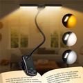 Rechargeable Book Light in Bed 2 Adjustable LED Clip-on Read Light Portable Book Reading Lamp Mini Night Light For Kids Bedroom